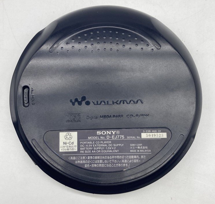 SONY D-EJ775 ソニー ポータブルCDウォークマン CDプレーヤー
