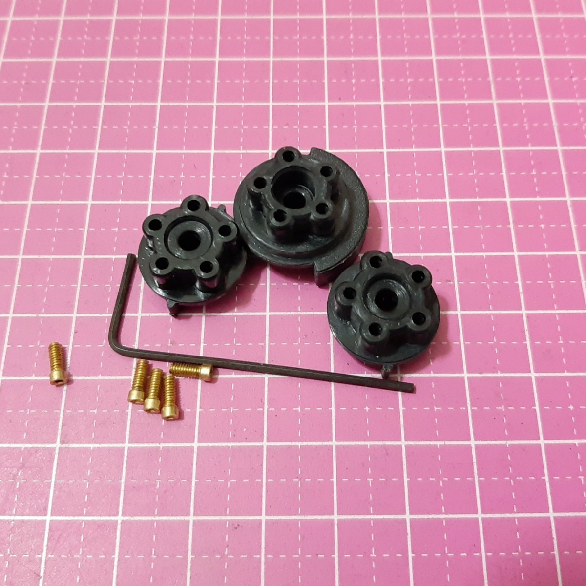 即決《送料無料》 ■5スポーク 紫■　アルミ ハンドル ステアリング　FUTABA SANWA KO JR プロポ 用 　4PV 4PX 7PX 10PX MT44 MT17 EX-1/2