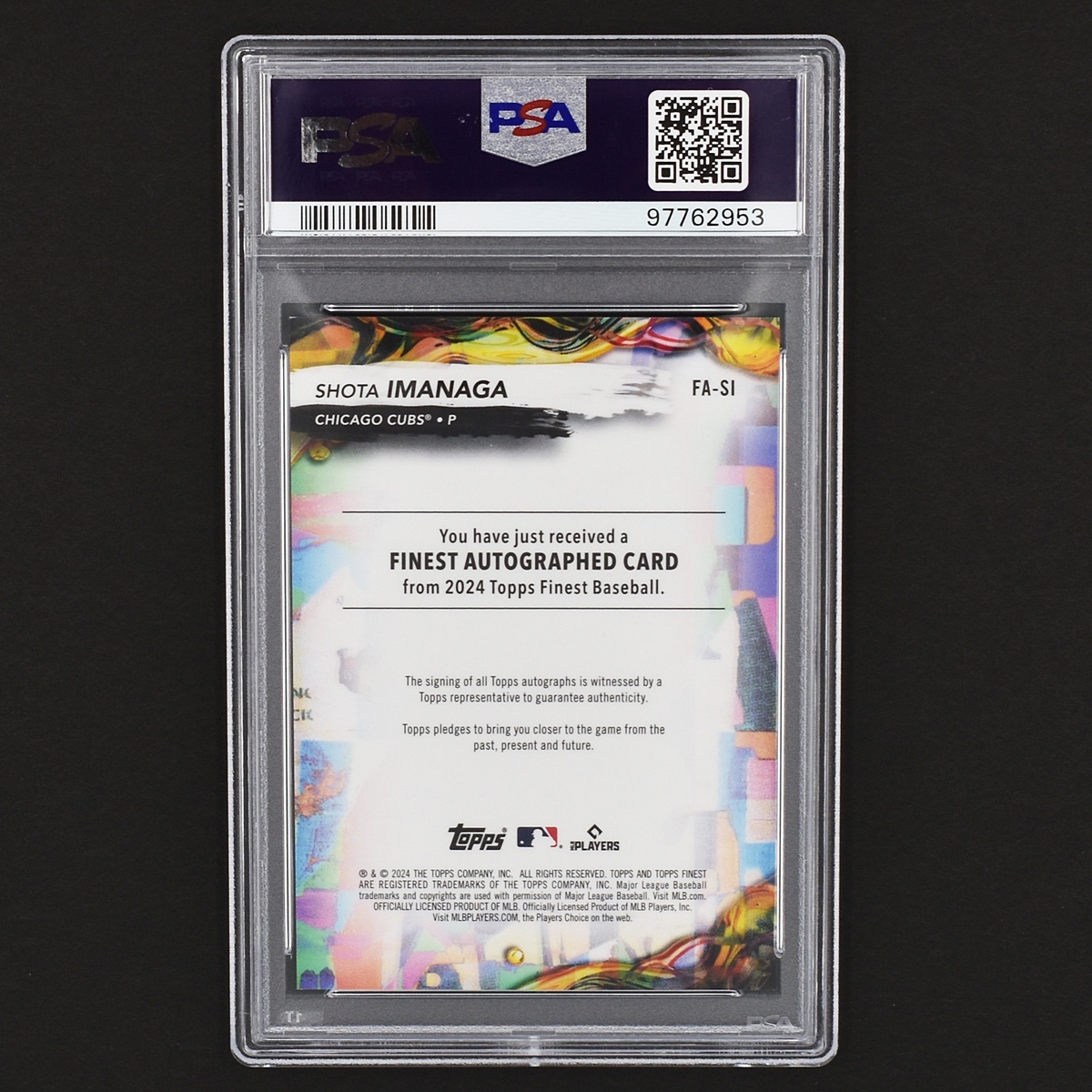 125枚限定 PSA10 今永昇太 直筆サインカード 2024 Topps Finest 125枚限定 PSA10 今永昇太 直筆サインカード 2024 Topps Finest