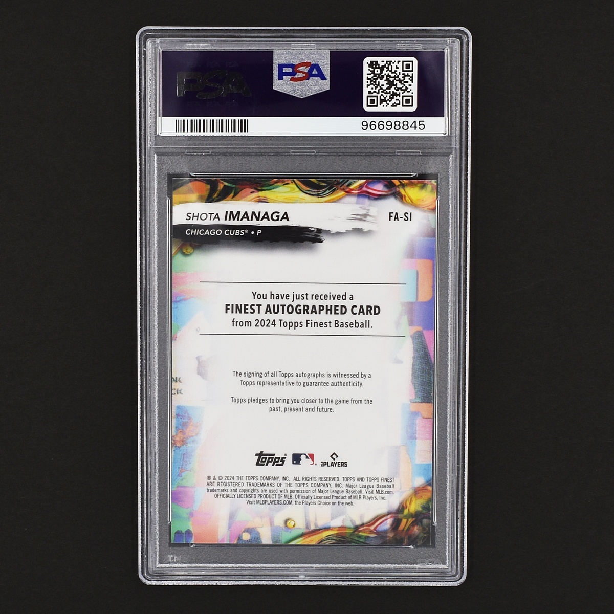 PSA10 今永昇太 直筆サインカード 2024 Topps Finest Shota PSA10 今永昇太 直筆サインカード 2024 Topps Finest Shota