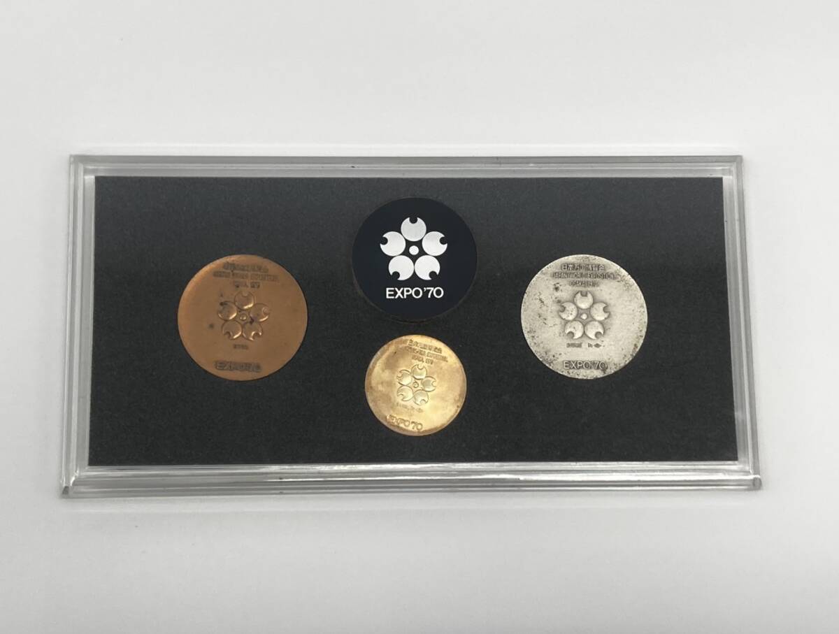 日本万国博覧会記念メダル EXPO'70 金銀銅3枚セット k18 750 日本万国博覧会記念メダル EXPO'70 金銀銅3枚セット k18 750