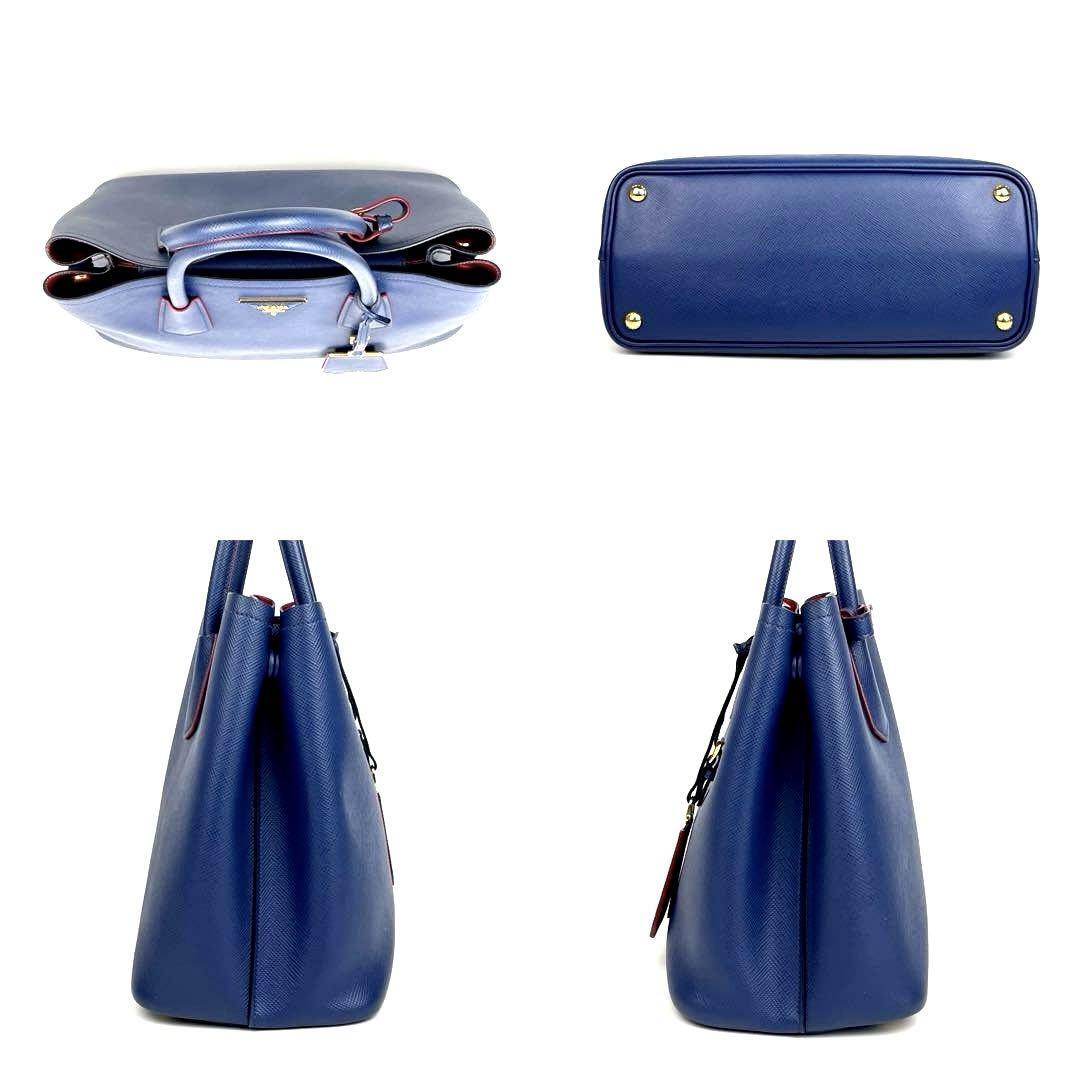 極美品】PRADA プラダ トートバッグ ドゥーブレ 三角ロゴ 極美品】PRADA プラダ トートバッグ ドゥーブレ 三角ロゴ