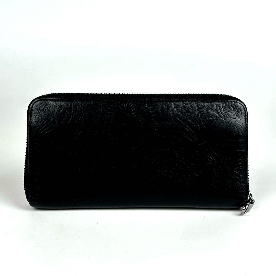 美品 LOEWE ロエベ 長財布 アナグラム 花柄 エンボス 総柄 美品 LOEWE ロエベ 長財布 アナグラム 花柄 エンボス 総柄