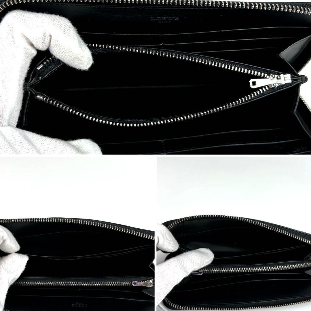 美品 LOEWE ロエベ 長財布 アナグラム 花柄 エンボス 総柄 美品 LOEWE ロエベ 長財布 アナグラム 花柄 エンボス 総柄