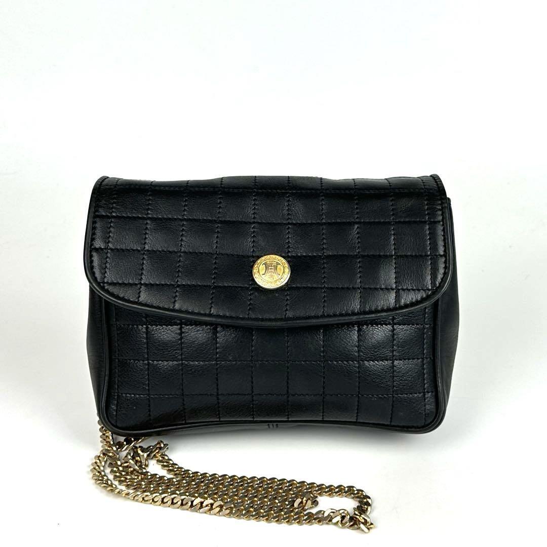 美品】CELINE セリーヌ ショルダーバッグ トリオンフ 美品】CELINE セリーヌ ショルダーバッグ トリオンフ