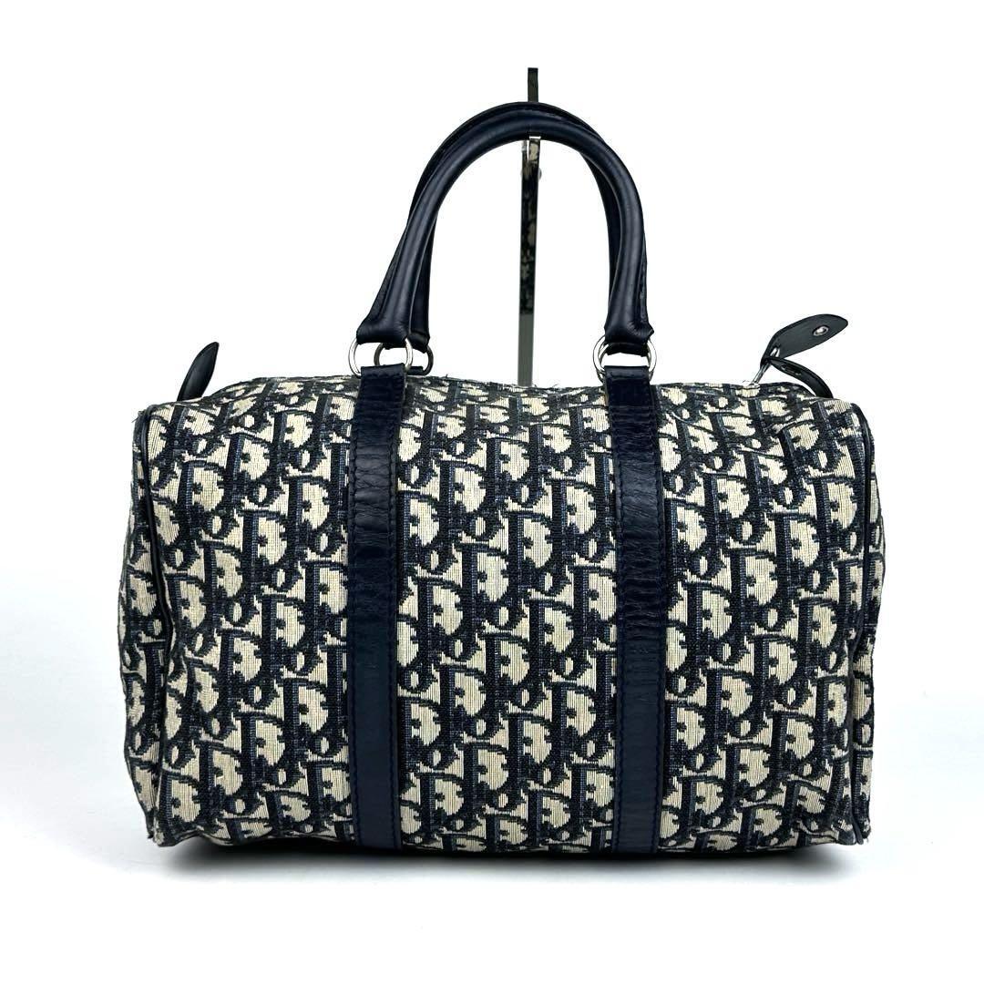 美品】Christian Dior ディオール ミニボストン トロッター 総柄 美品】Christian Dior ディオール ミニボストン トロッター 総柄