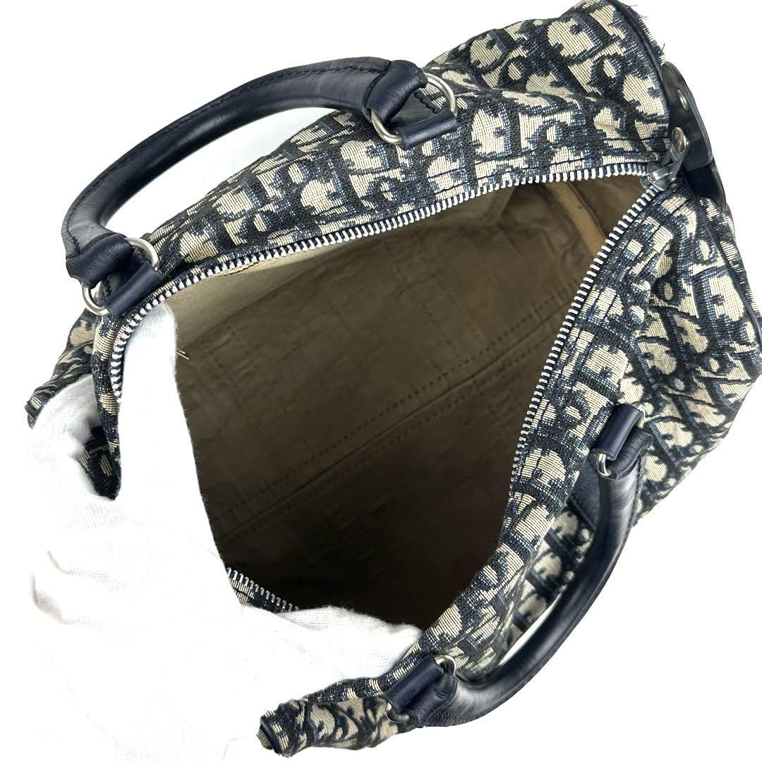 美品】Christian Dior ディオール ミニボストン トロッター 総柄 美品】Christian Dior ディオール ミニボストン トロッター 総柄