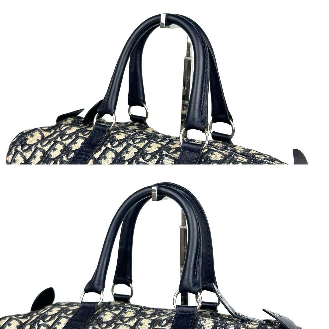 美品】Christian Dior ディオール ミニボストン トロッター 総柄 美品】Christian Dior ディオール ミニボストン トロッター 総柄