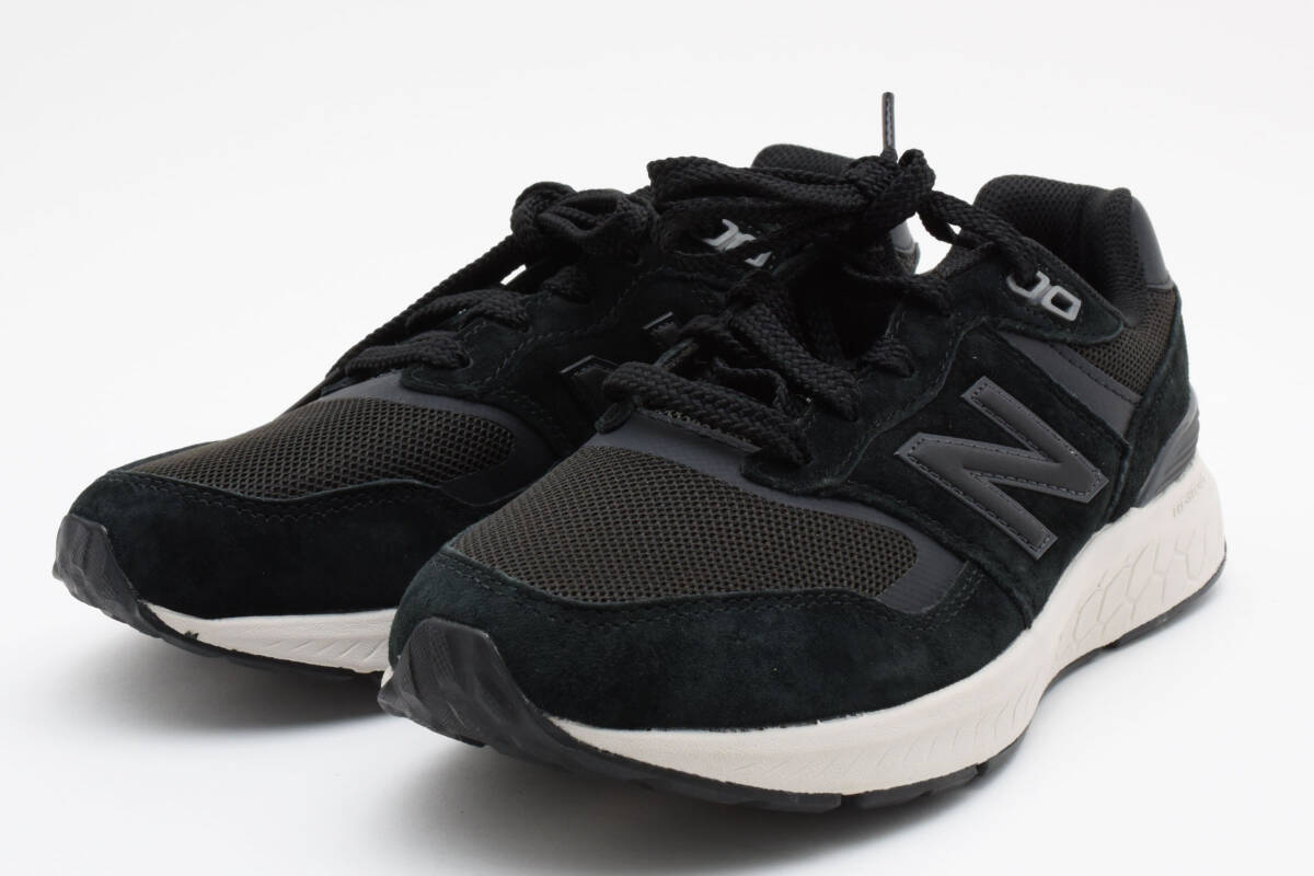 展示処分品 newbalance Walking Fresh Foam 880 v6 BK6 MW880 MW880BK6 4E 幅広 25cm 定価13200円 0422