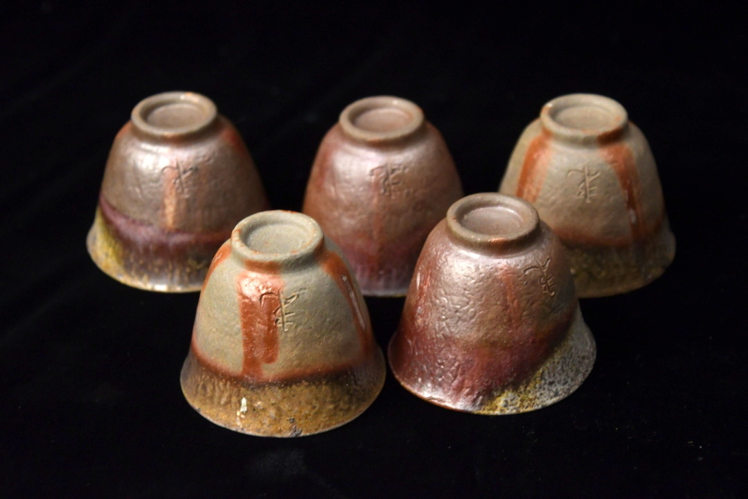 687 備前焼 入江光人司 茶器 瓢箪摘み○ 茶道具 煎茶道具 煎茶器