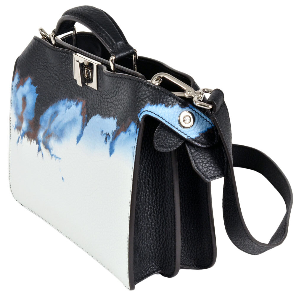 フェンディ FENDI ピーカブー アイシーユー スモール ハンドバッグ 2WAY レザー 7VA530 ブラック ショルダーバッグ ISeeU レディース