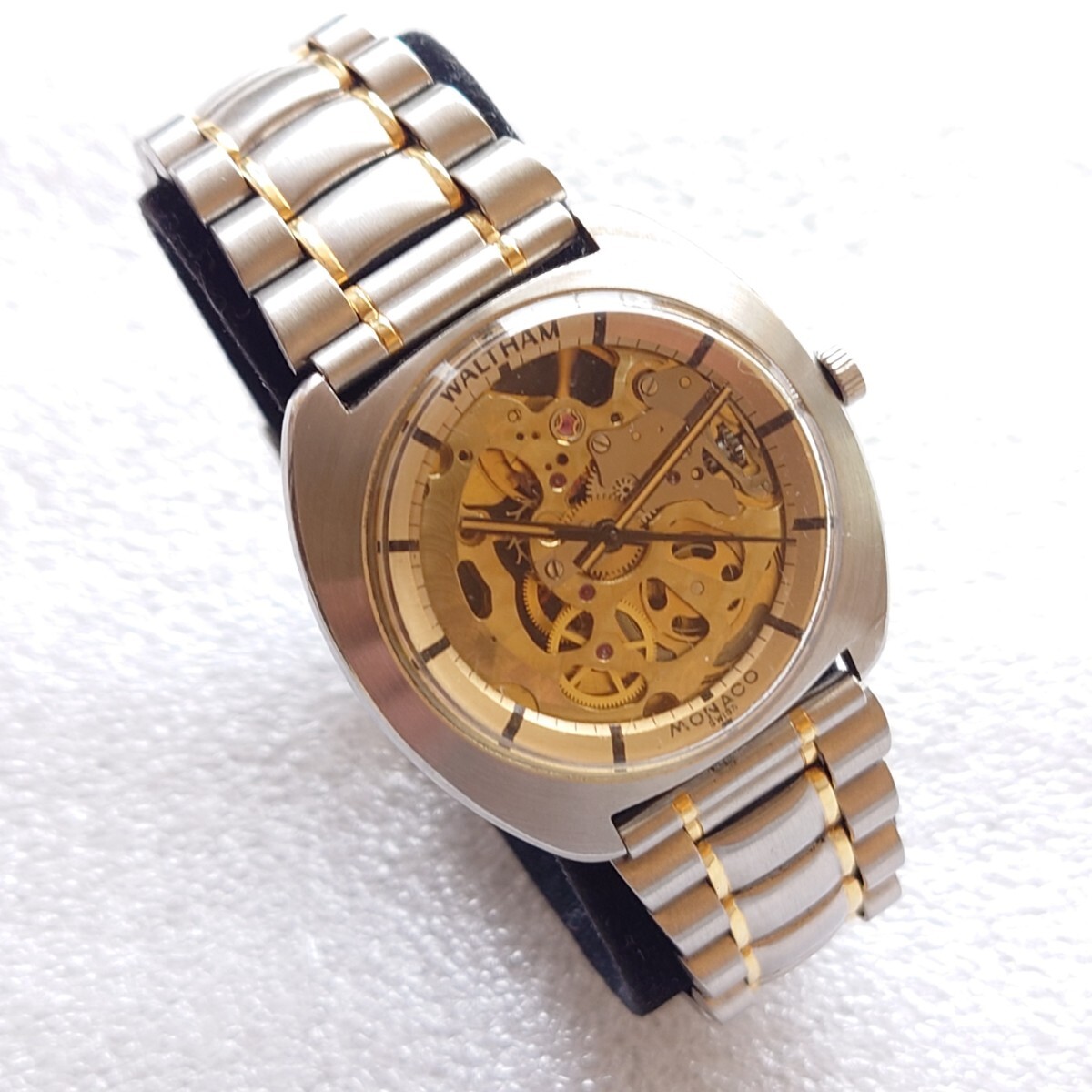 1111円~ WALTHAM ウォルサム MONACO モナコ スケルトン 17石 1111円~ WALTHAM ウォルサム MONACO モナコ スケルトン 17石