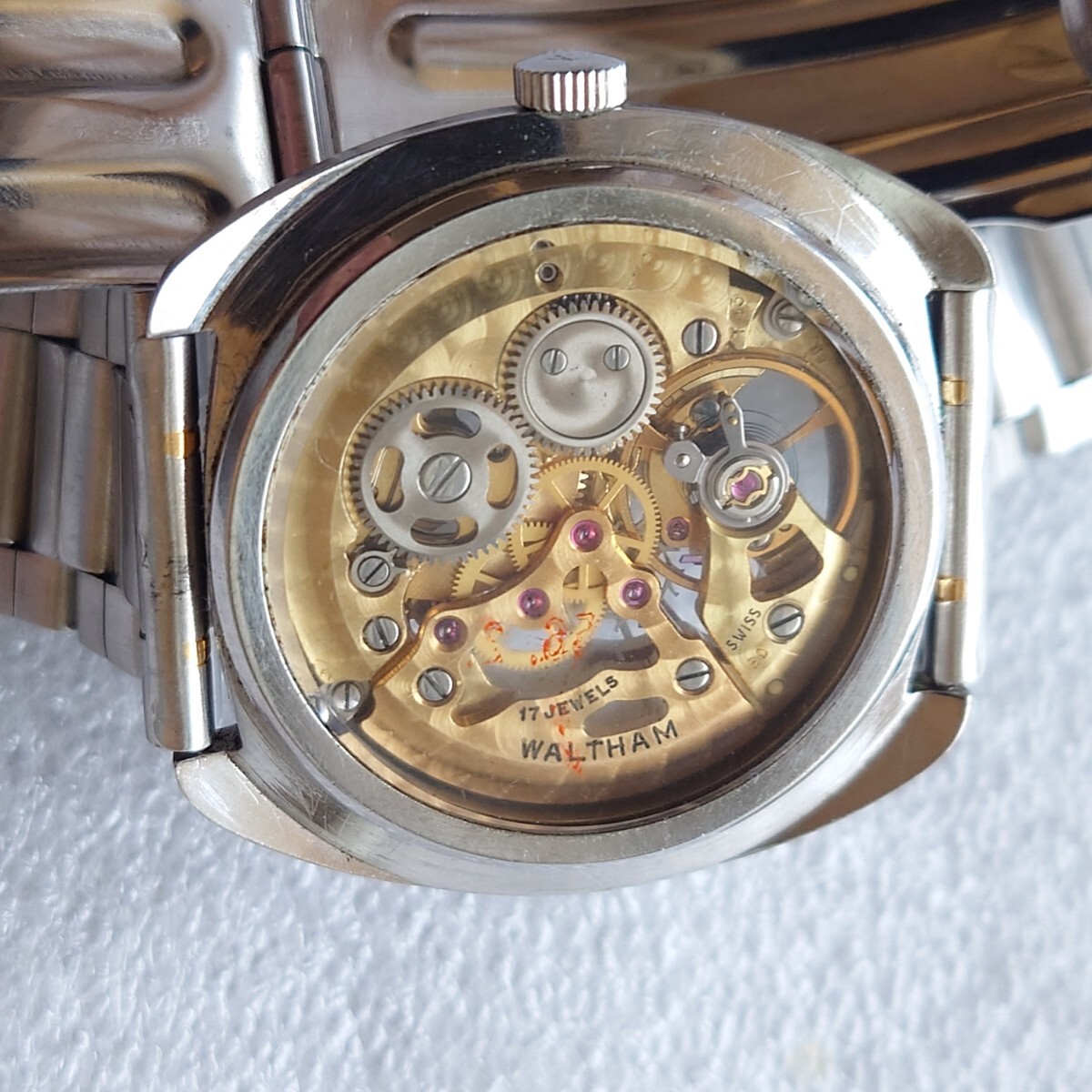 1111円~ WALTHAM ウォルサム MONACO モナコ スケルトン 17石 1111円~ WALTHAM ウォルサム MONACO モナコ スケルトン 17石