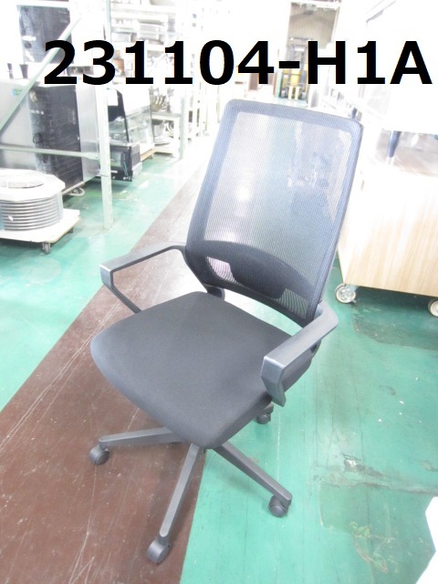 OA?事務(wù)チェア/回転イス/WAチェア/YWA-BL-BLGR/ハイバック/肘付/イトーキ/中古即決品★　商品番號231104-H1A