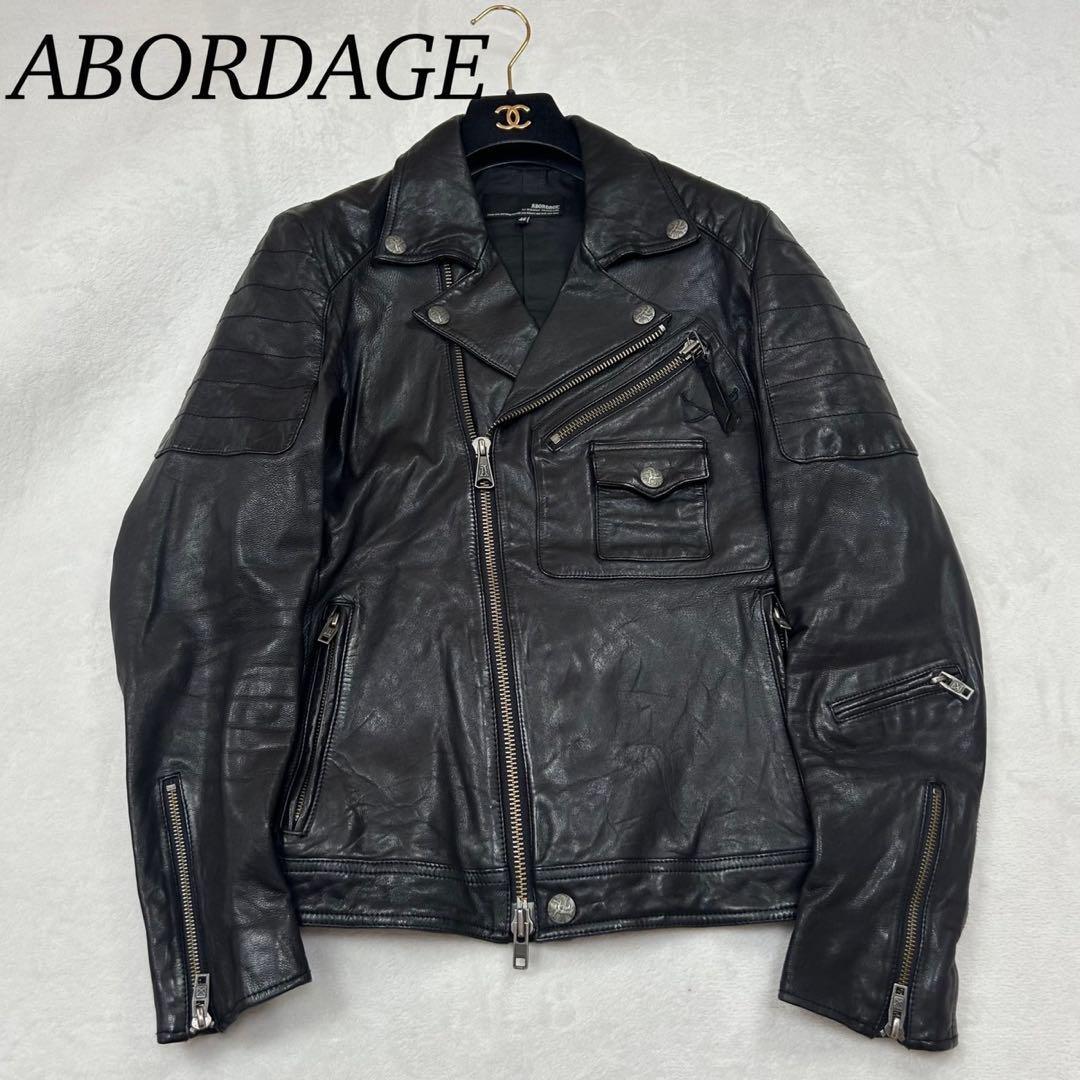 F542 M 46 アボルダージュ ヒロムタカムラ ラムレザー JKT F542 M 46 アボルダージュ ヒロムタカムラ ラムレザー JKT