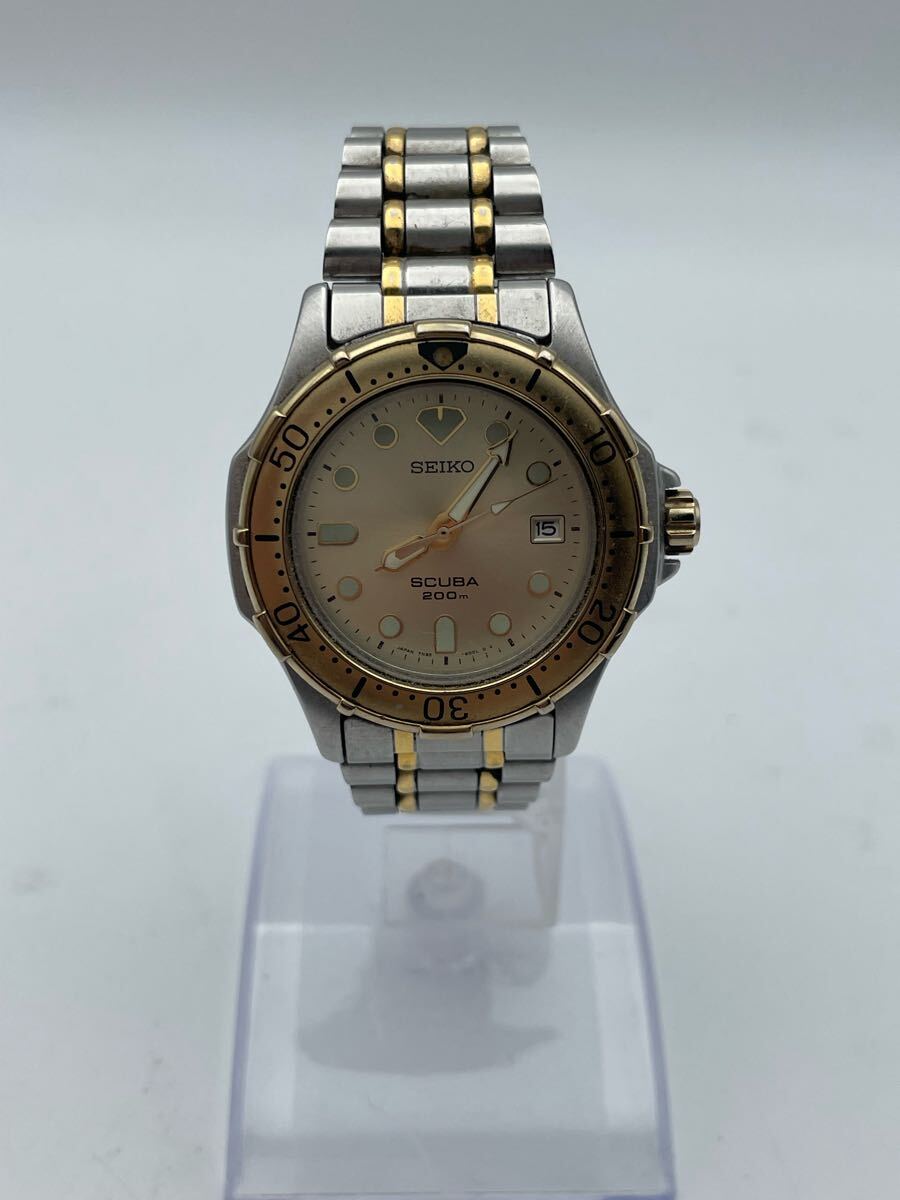 △ SEIKO ST.STEEL BASE METAL BEZEL SCUBA200M セイコー 不動品 △ SEIKO ST.STEEL BASE METAL BEZEL SCUBA200M セイコー 不動品