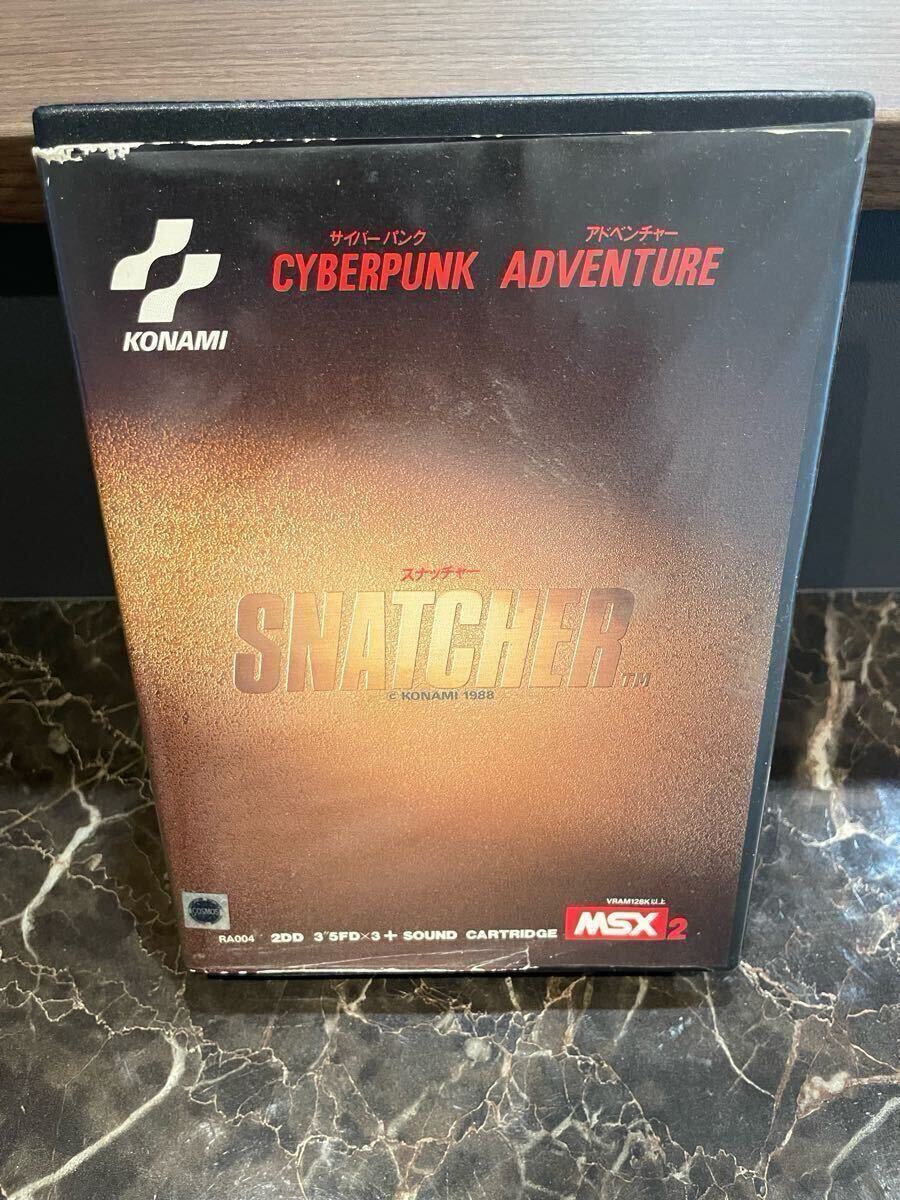 MSX2 ソフト KONAMI SNATCHER スナッチャー CYBERPUNK ADVENTURE MSX2 ソフト KONAMI SNATCHER スナッチャー CYBERPUNK ADVENTURE