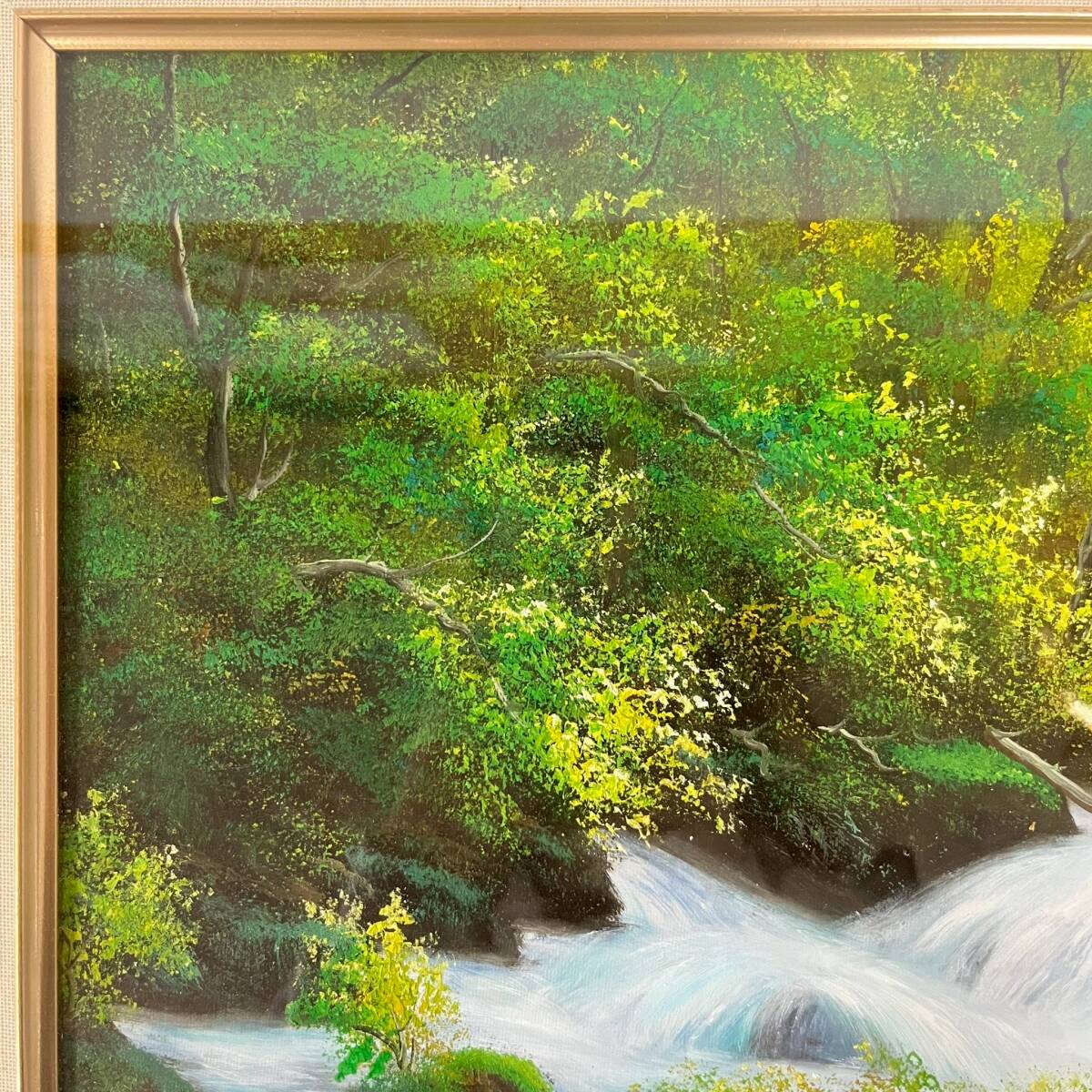 1円~【真作】中井勝也 作 奥入瀬 絵画 風景画 油彩 油絵 直筆 1円~【真作】中井勝也 作 奥入瀬 絵画 風景画 油彩 油絵 直筆