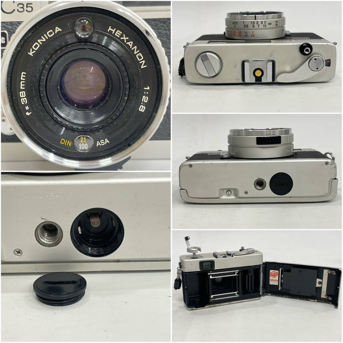 ☆ 1円〜【4点まとめ売り】 KONICA コニカ フィルムカメラ ☆ 1円〜【4点まとめ売り】 KONICA コニカ フィルムカメラ