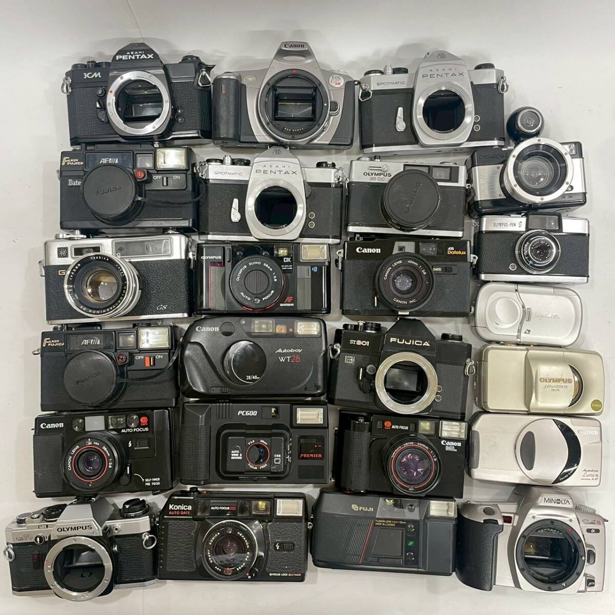 ☆ 1円〜【48点まとめ売り】 Canon KONICA OLYMPUS FUJICA 等 ☆ 1円〜【48点まとめ売り】 Canon KONICA OLYMPUS FUJICA 等