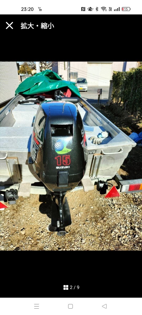 スズキ 船外機 DF15 4ストローク 15馬力 S足 ガソリンタンク(10 スズキ 船外機 DF15 4ストローク 15馬力 S足 ガソリンタンク(10