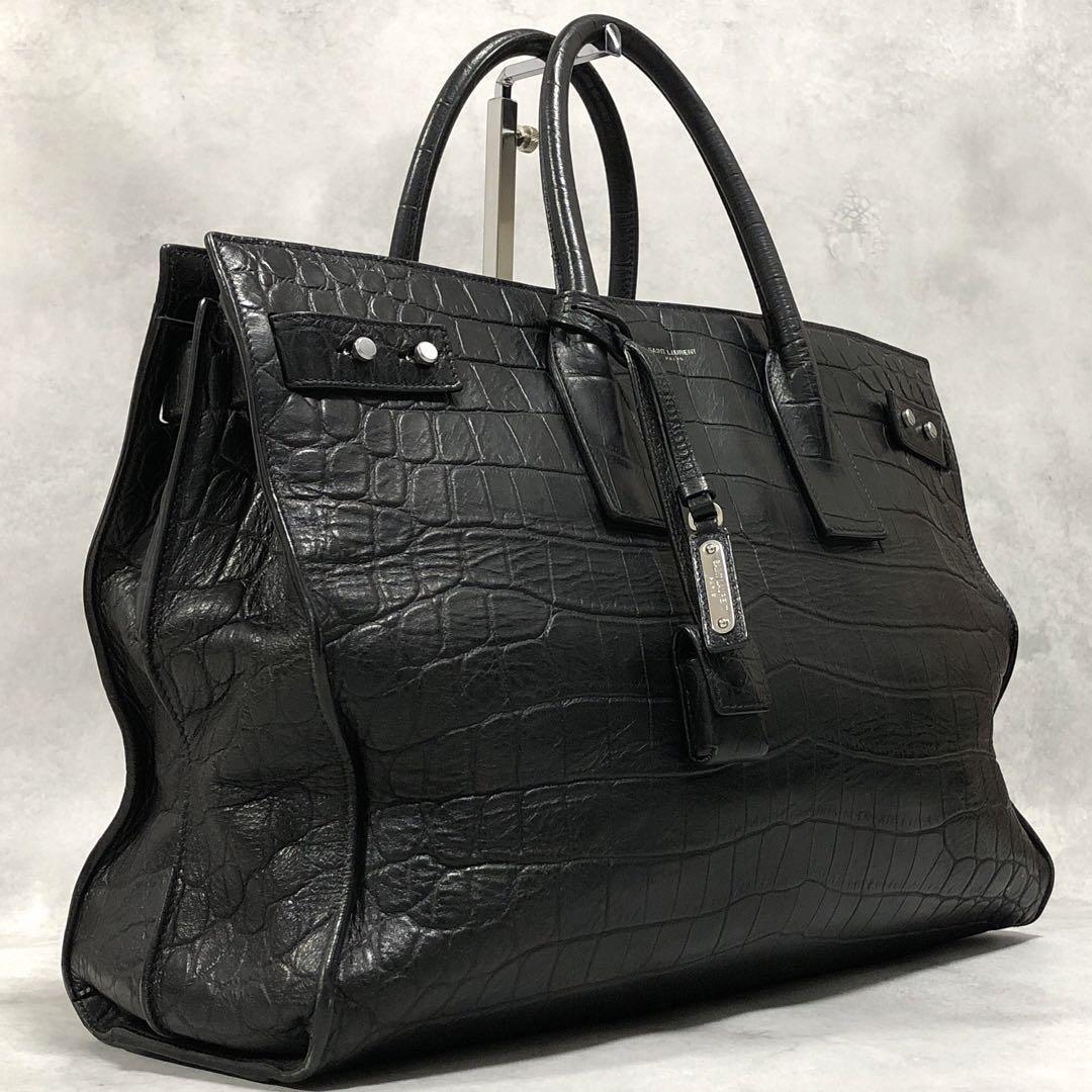 サンローラン SAINT LAURENT サックドジュール ラージ クロコ型 サンローラン SAINT LAURENT サックドジュール ラージ クロコ型
