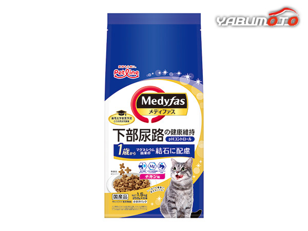 メディファス 1歳から チキン味 1.5kg (250g×6) 貓の臨床栄養(yǎng)學(xué)から生まれた下部尿路の健康維持フード