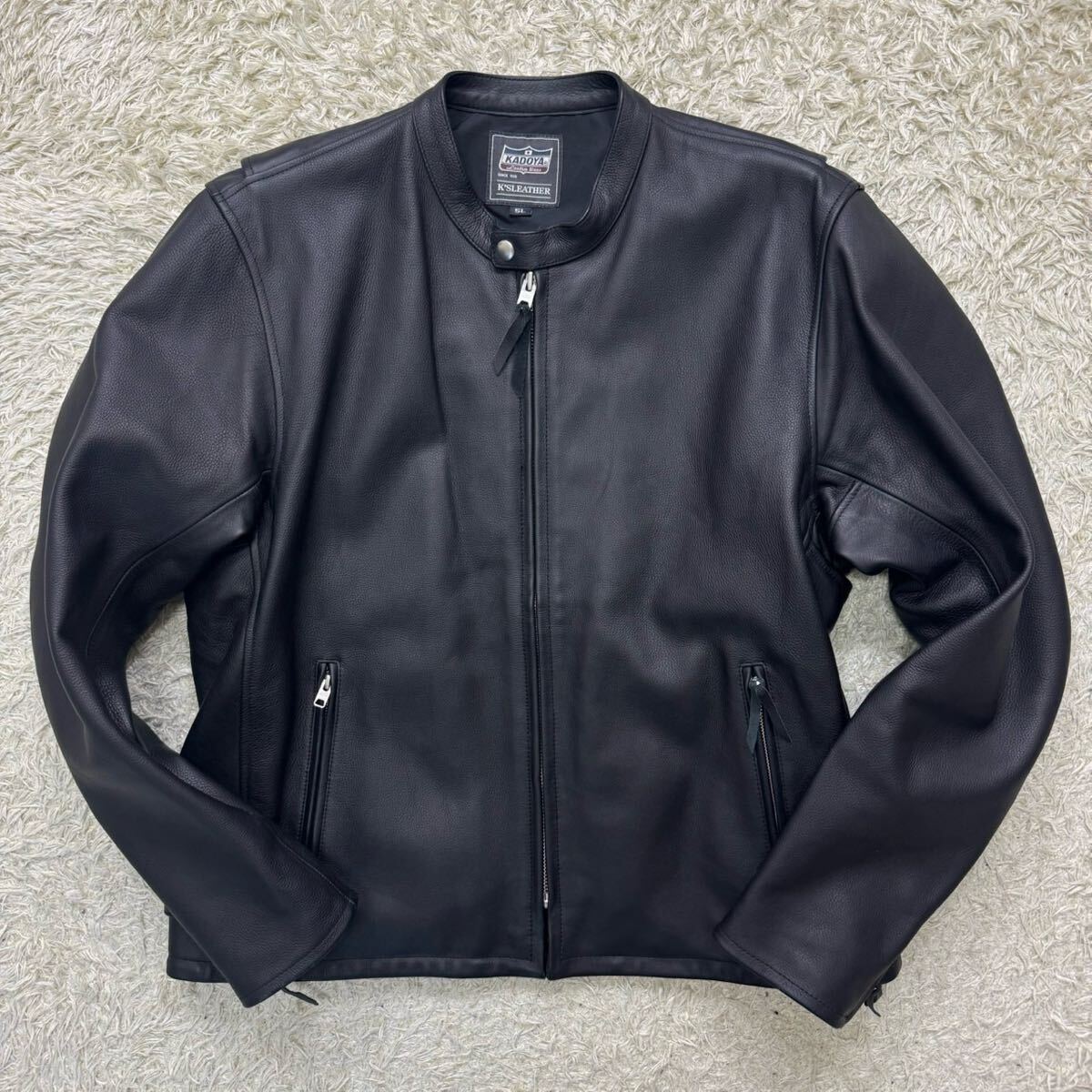 極美品 希少5L KADOYA カドヤ シングルライダース レザー 極美品 希少5L KADOYA カドヤ シングルライダース レザー