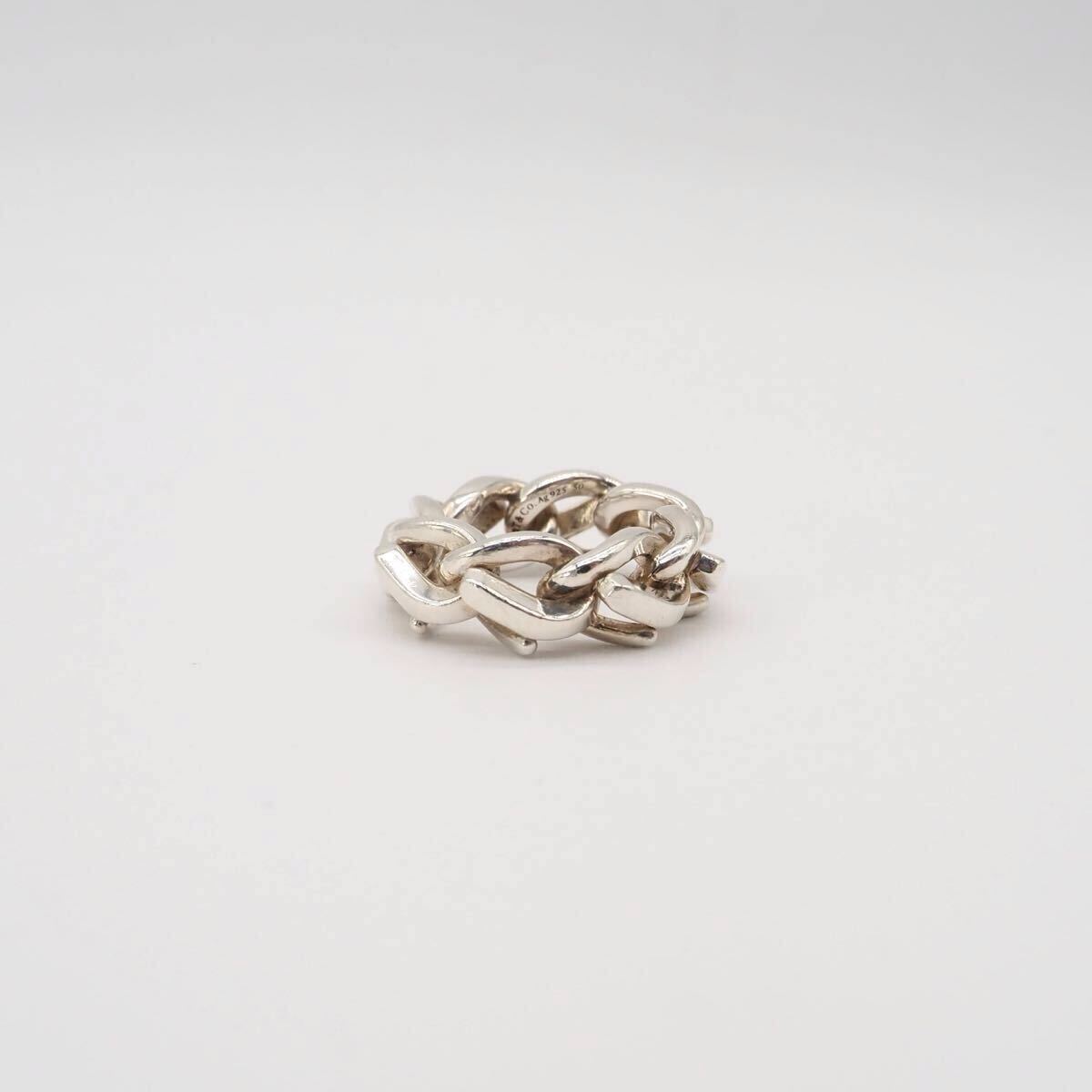 Tiffany&Co 約10号 フォージ リンクリング シルバー925 Tiffany&Co 約10号 フォージ リンクリング シルバー925