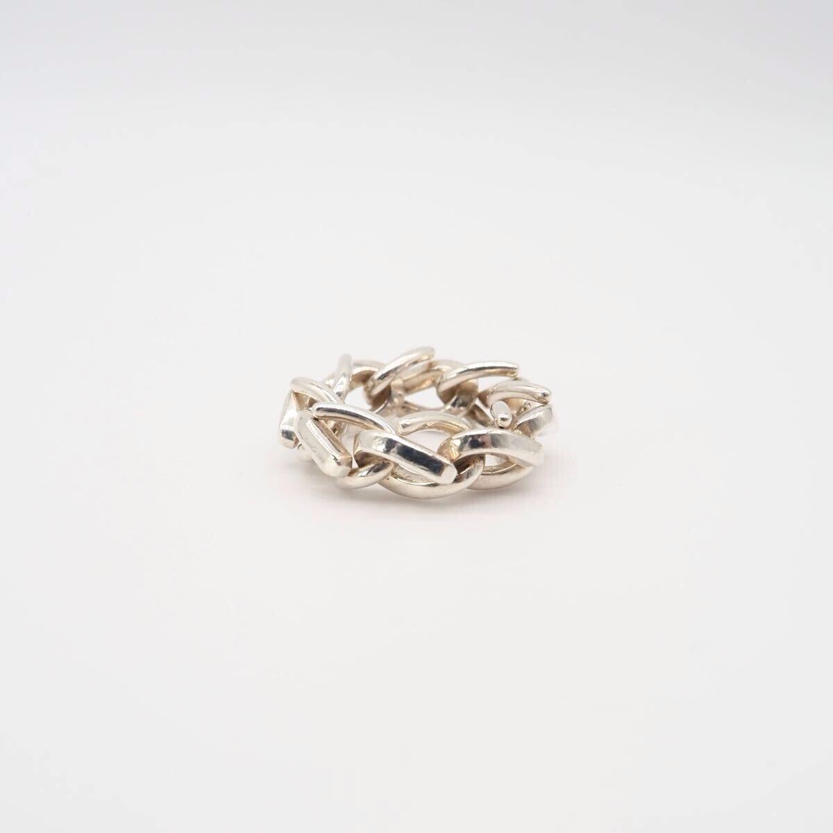 Tiffany&Co 約10号 フォージ リンクリング シルバー925 Tiffany&Co 約10号 フォージ リンクリング シルバー925