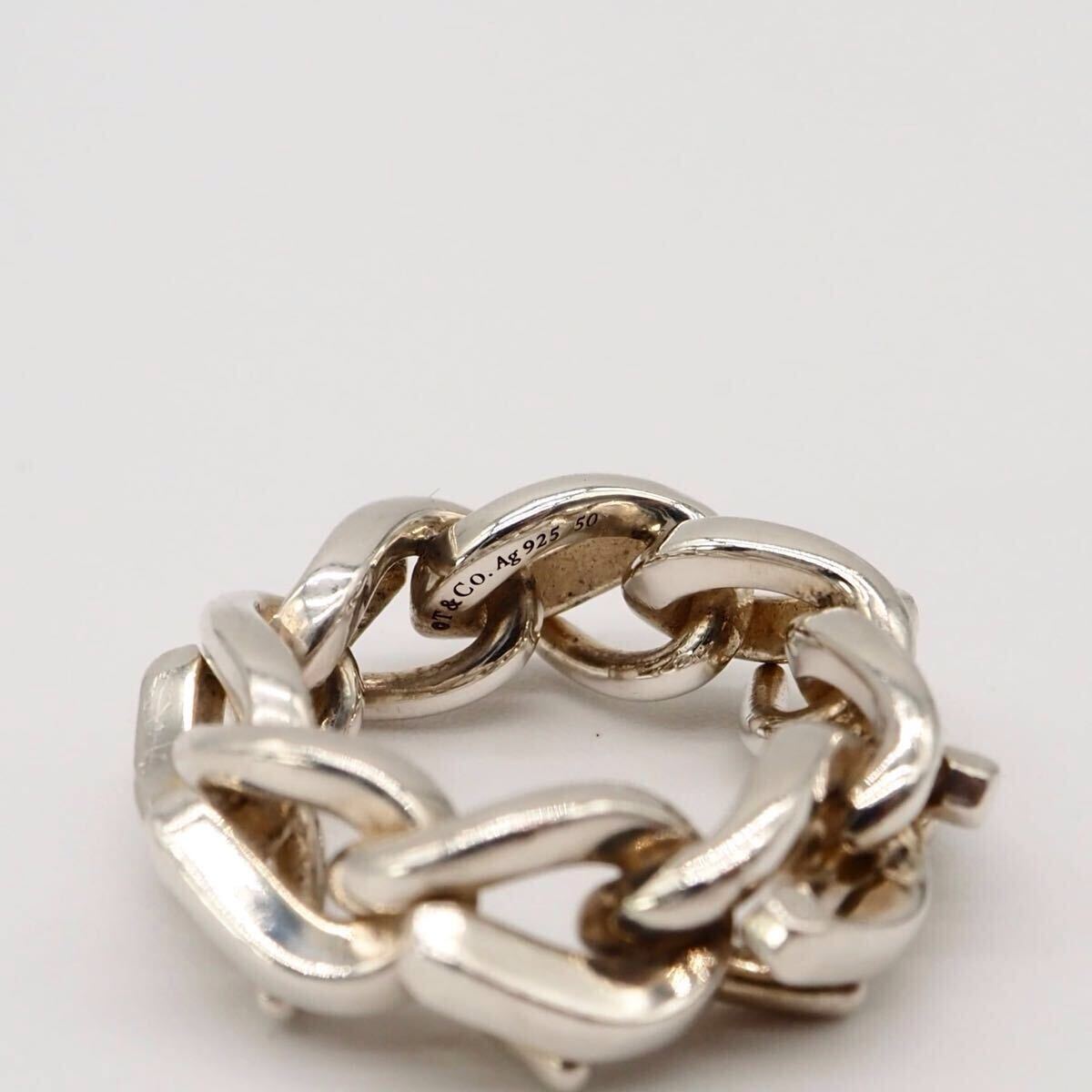 Tiffany&Co 約10号 フォージ リンクリング シルバー925 Tiffany&Co 約10号 フォージ リンクリング シルバー925
