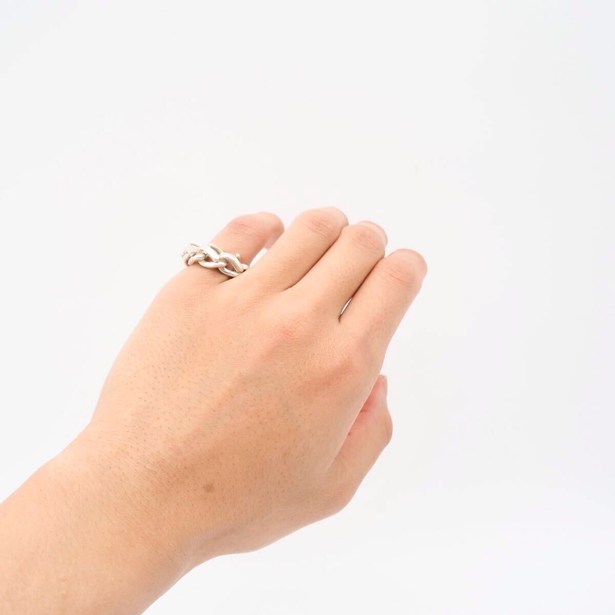 Tiffany&Co 約10号 フォージ リンクリング シルバー925 Tiffany&Co 約10号 フォージ リンクリング シルバー925