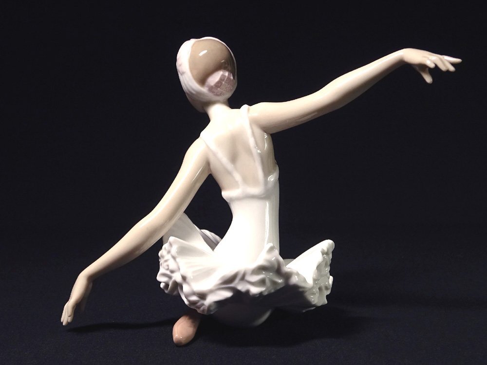慶應◇スペイン【LLADRO リヤドロ】彩色磁器人形『Swan Ballet 慶應◇スペイン【LLADRO リヤドロ】彩色磁器人形『Swan Ballet