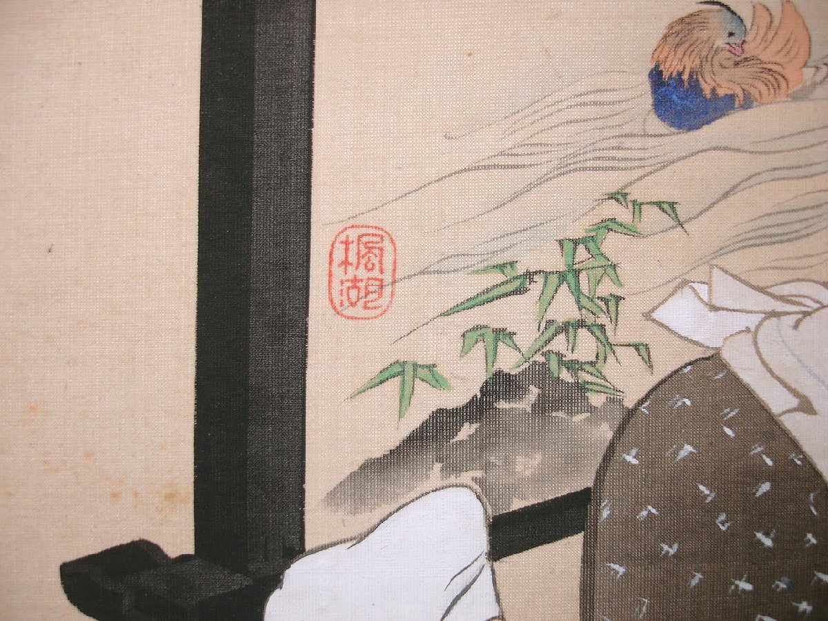 慶應◇【松本楓湖】真筆 絹本著色 春画十二景『春霄行楽図』画帖 慶應◇【松本楓湖】真筆 絹本著色 春画十二景『春霄行楽図』画帖