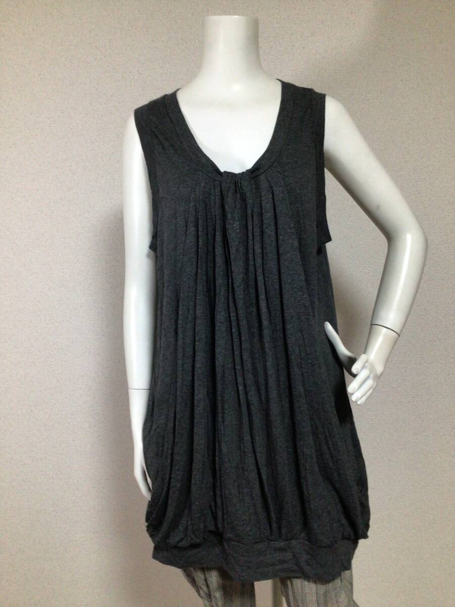 M2125／センソユニコ　M2 ゆったりチュニック／38／グレー_画像1