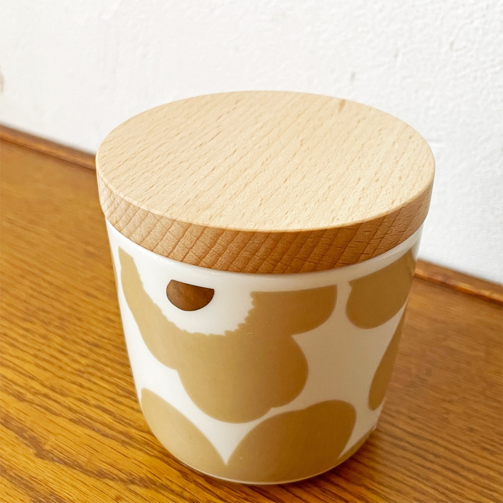 ★ マリメッコ marimekko ウニッコ Unikko ラテマグ コーヒーカップ 200ml 木蓋付き マイヤ?イソラ フィンランド 北歐食器 B