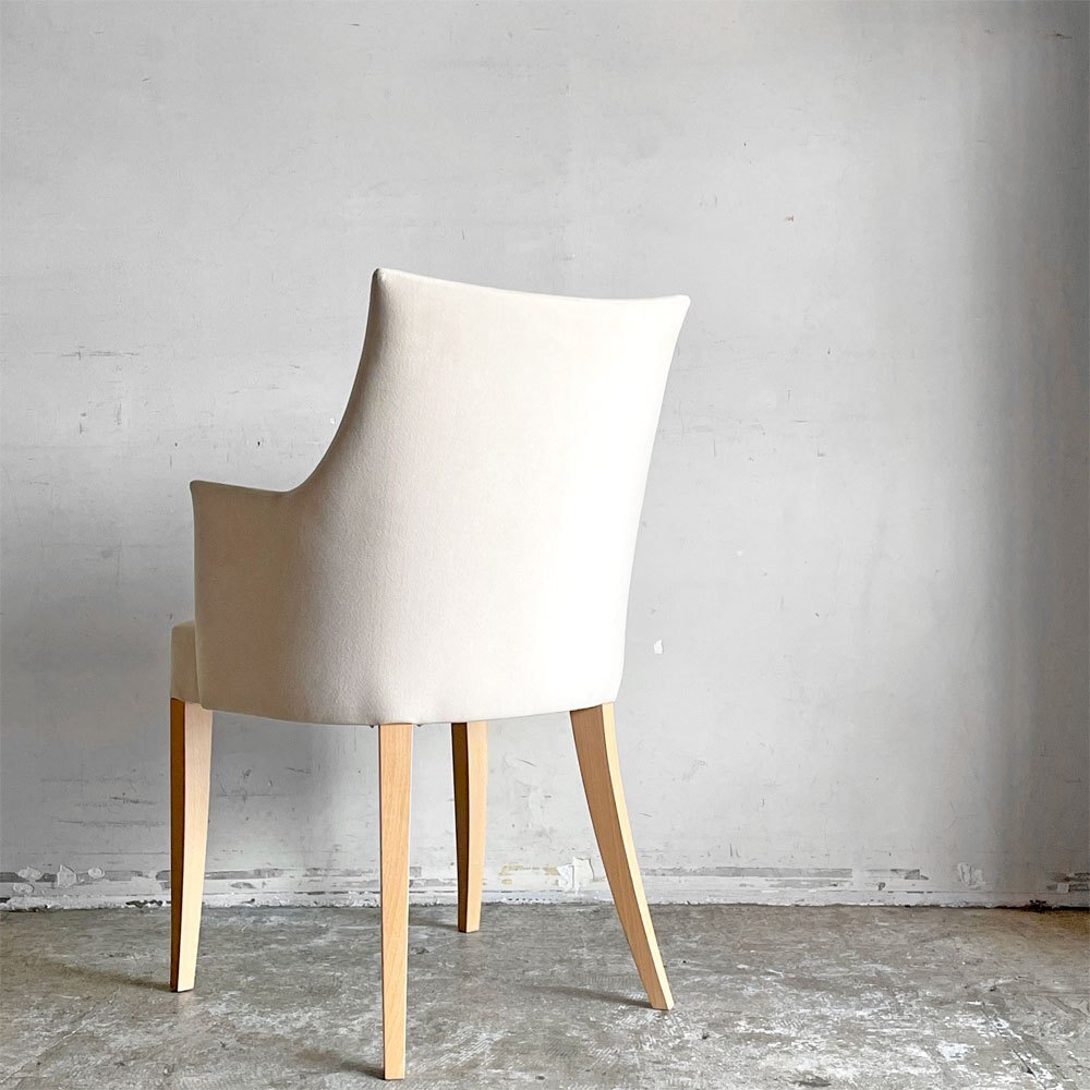 ■ イデー IDEE アミアームチェア AMI ARM CHAIR ダイニングチェア 1pソファ ラムース生地 アイボリー