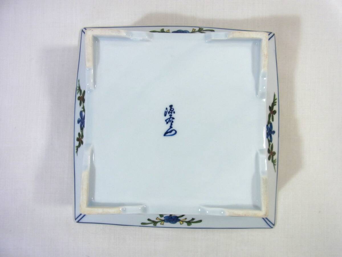 新品同様 館林源右衛門 萬暦風龍絵 角鉢 九州有田焼 共箱 おまけ 新品同様 館林源右衛門 萬暦風龍絵 角鉢 九州有田焼 共箱 おまけ