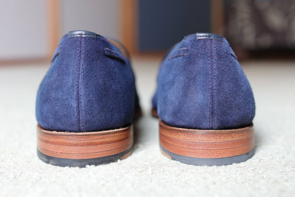 【未使用?最終価格】GRENSON 112105 タッセルローファー ネイビースエード 11E グレンソン クーポン利用（ALDEN 10.5、Paraboot 10程度）