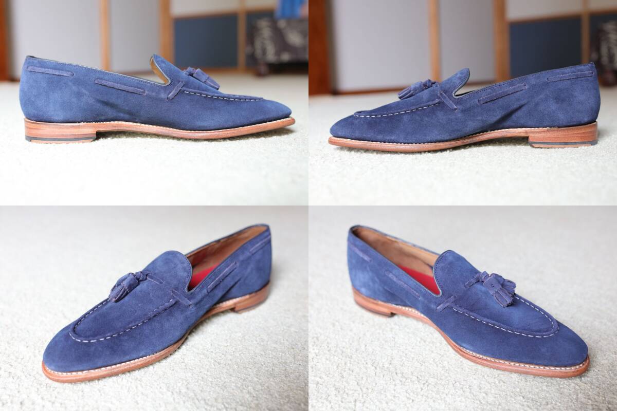 【未使用?最終価格】GRENSON 112105 タッセルローファー ネイビースエード 11E グレンソン クーポン利用（ALDEN 10.5、Paraboot 10程度）