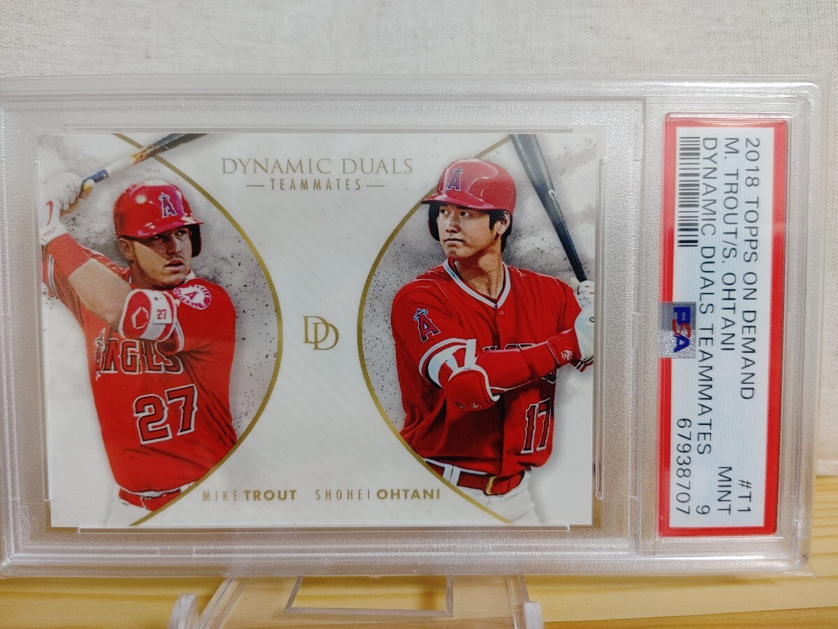 2018 大谷翔平 × トラウト デュアルカード topps ルーキー 2018 大谷翔平 × トラウト デュアルカード topps ルーキー