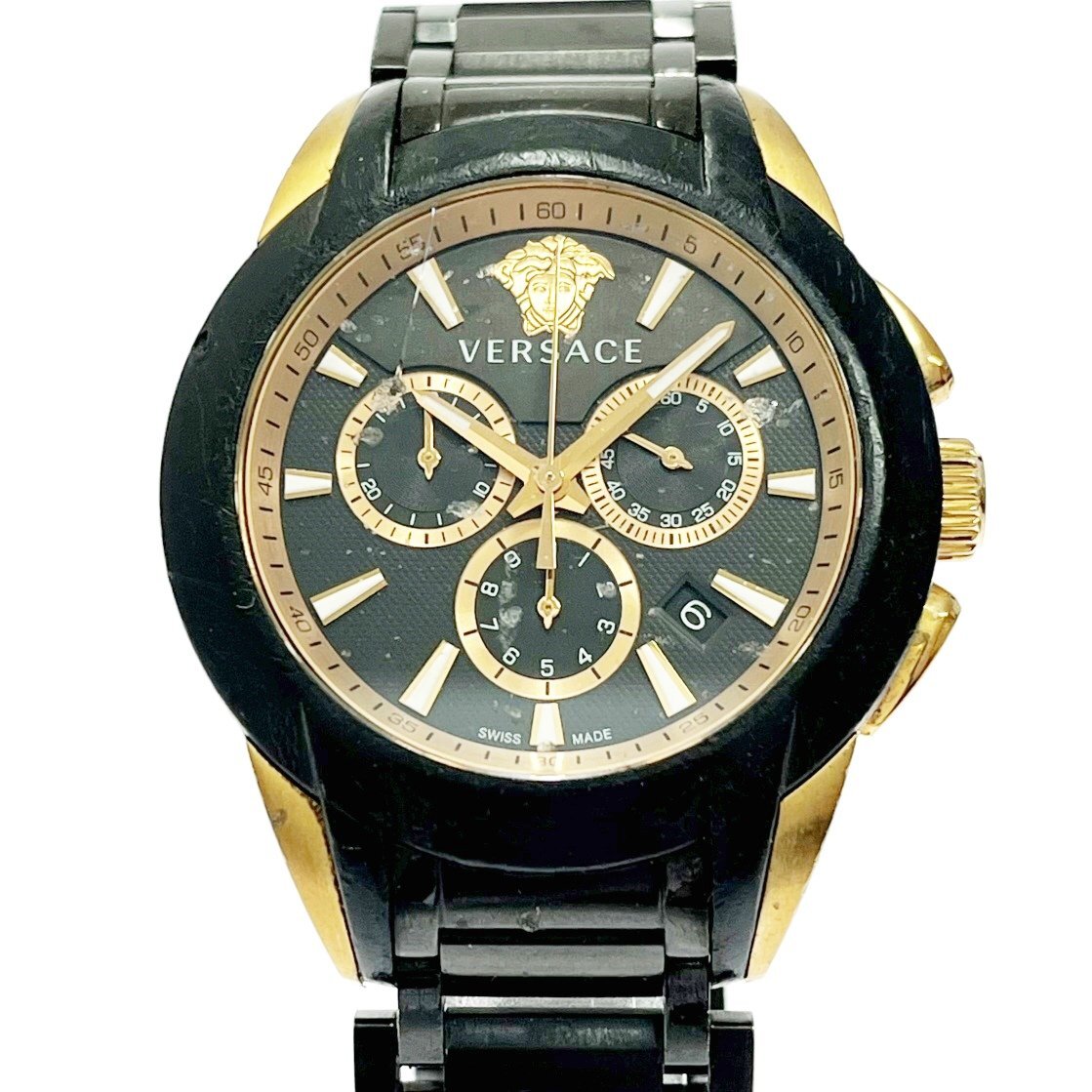 1円スタート】VERSACE ヴェルサーチ VEM8 クロノグラフ 1円スタート】VERSACE ヴェルサーチ VEM8 クロノグラフ