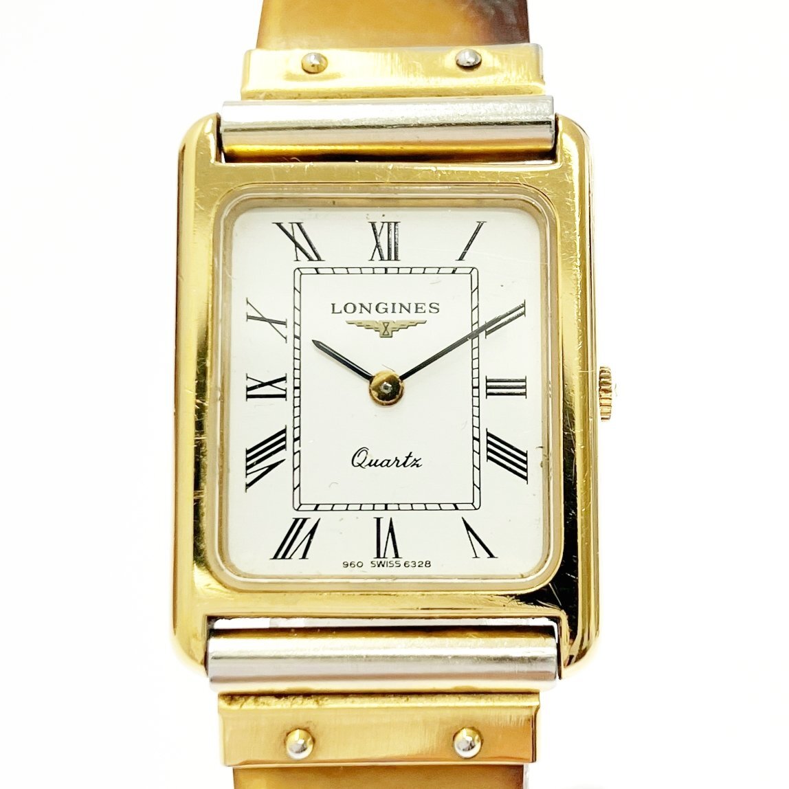 1円スタート】【箱付き】LONGINES ロンジン スクエア GP×SS 1円スタート】【箱付き】LONGINES ロンジン スクエア GP×SS