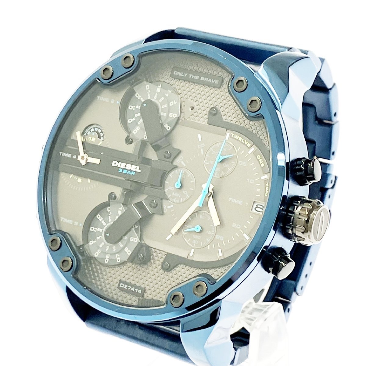 1円スタート】【訳あり品】DIESEL ディーゼル DZ-7414 ミスター 1円スタート】【訳あり品】DIESEL ディーゼル DZ-7414 ミスター
