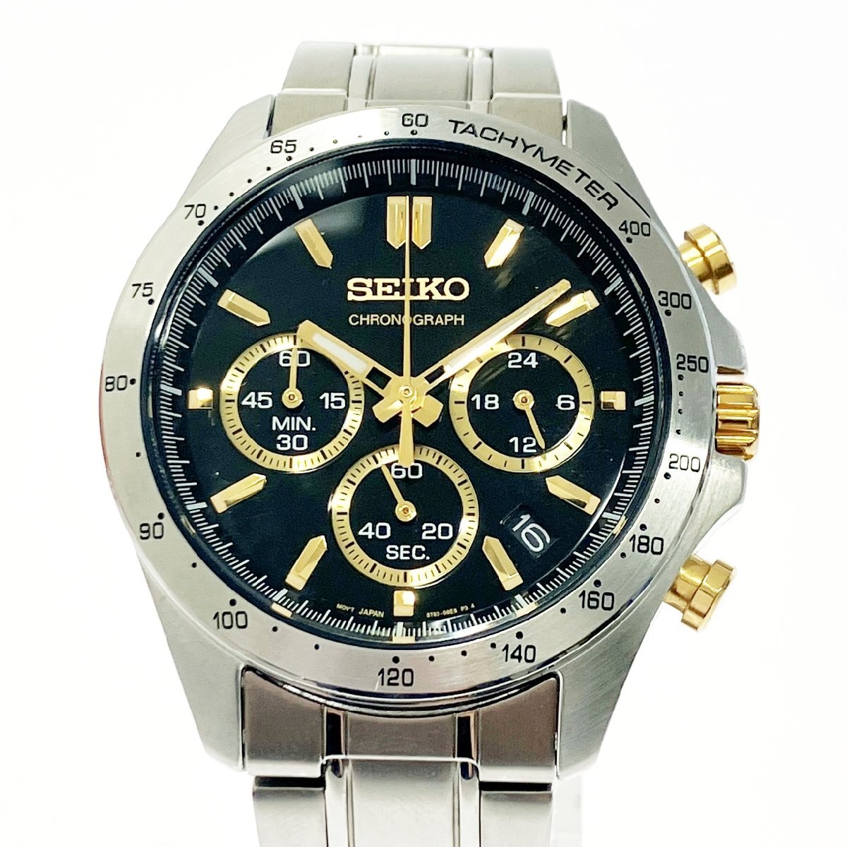 【値下げ】 1円スタート】【訳あり品】SEIKO セイコー クロノ 8T63-00D0 その他