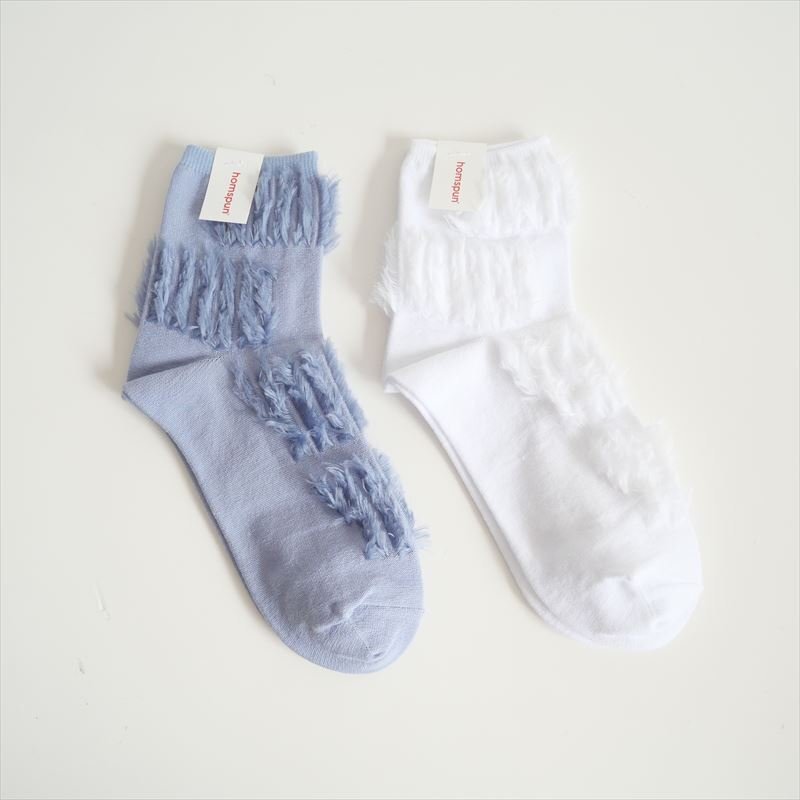 人気完売カラー / 未使用 / homspun ホームスパン / 綿コーマソックス 2足セット 22 / 2504-0410