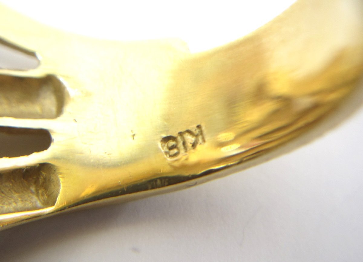 K18. кольцо Sune -k10.4g кольцо Gold золотой ∠UA11700