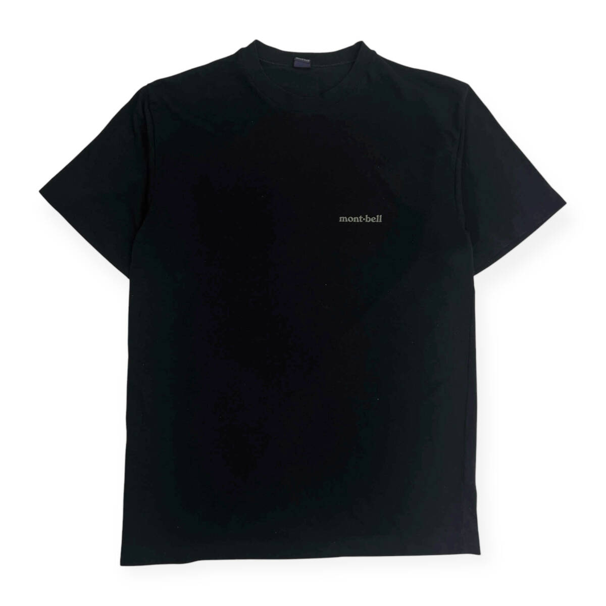 90s mont-bell モンベル 半袖 Tシャツ カットソー S/ブラック メンズ ビンテージ_画像1