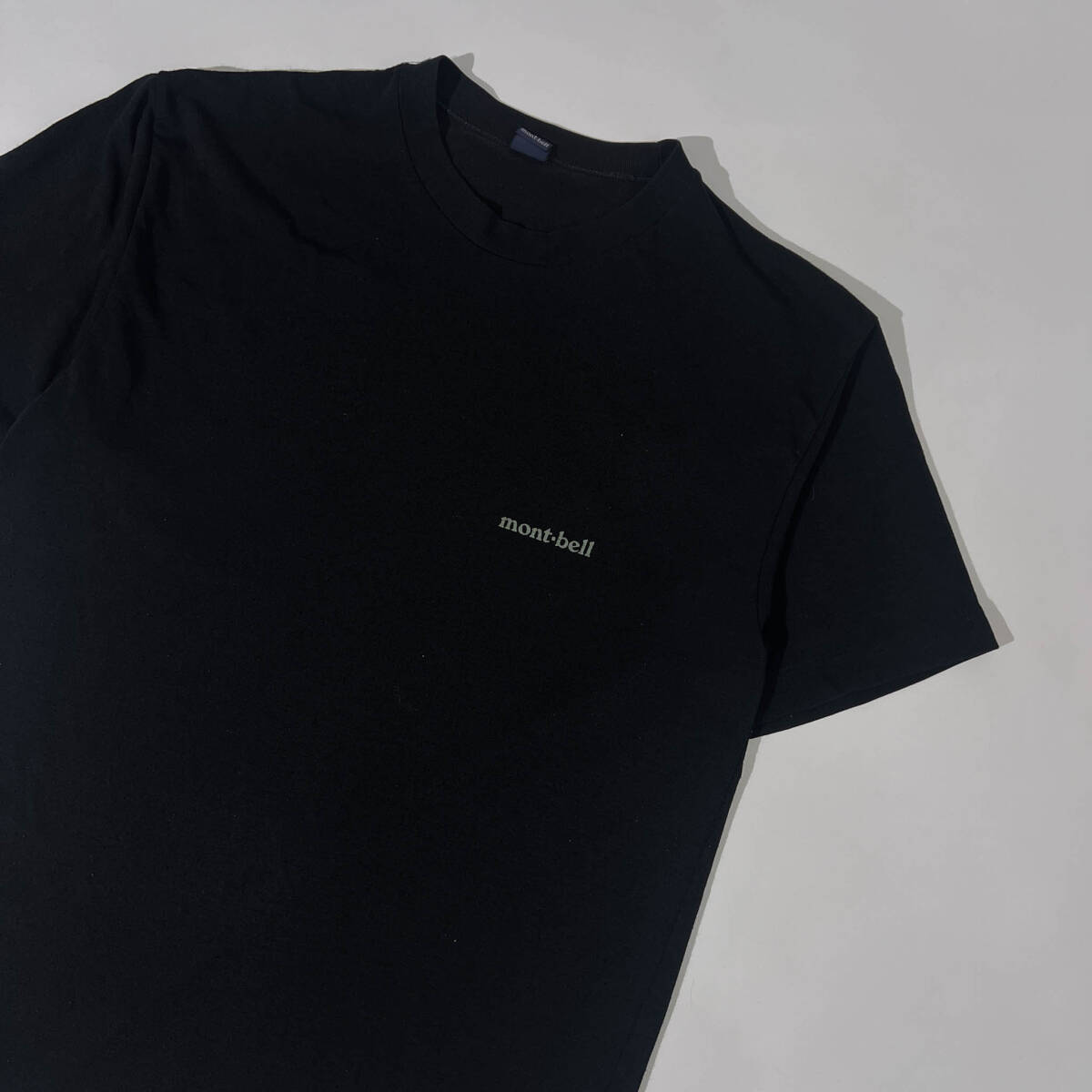 90s mont-bell モンベル 半袖 Tシャツ カットソー S/ブラック メンズ ビンテージ_画像2