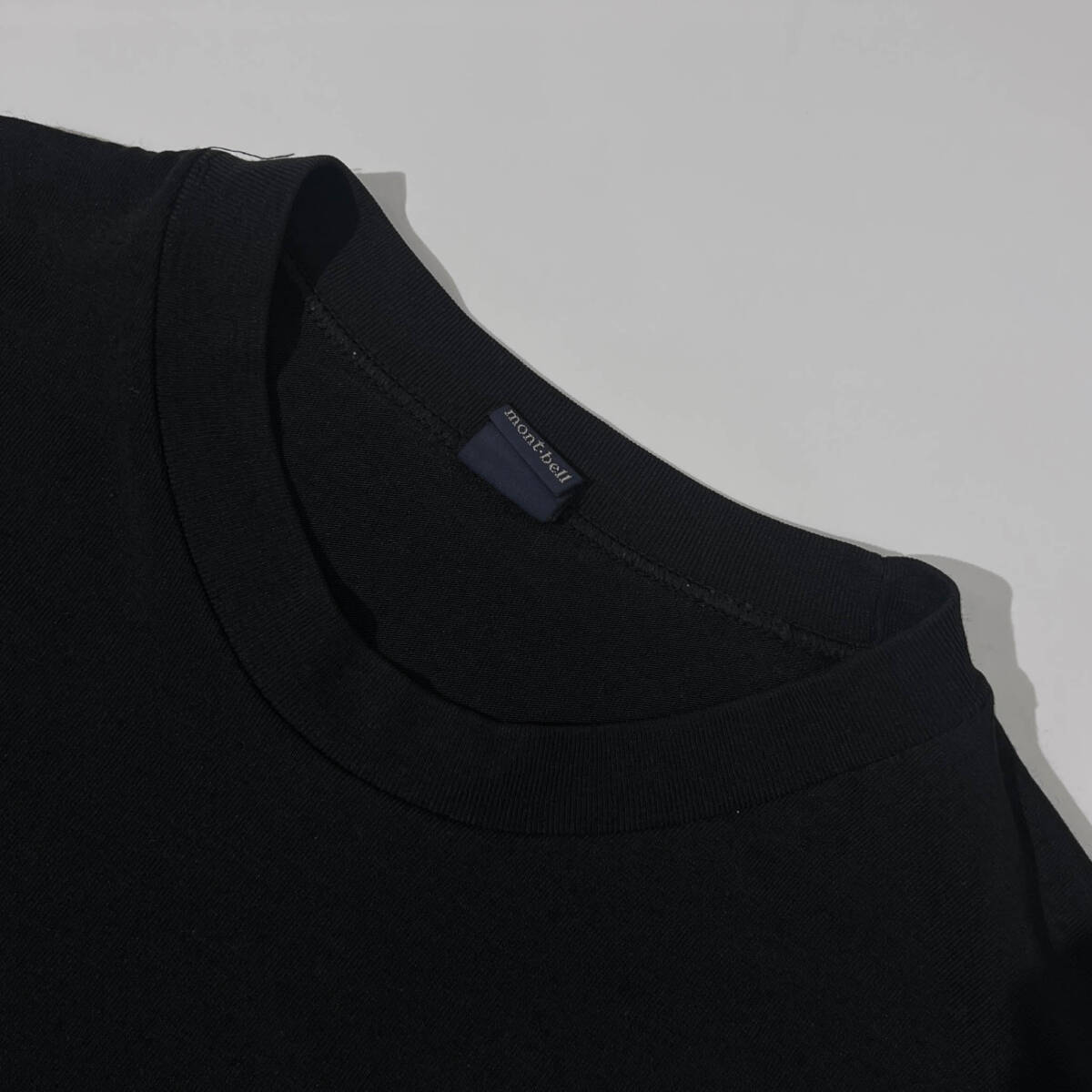 90s mont-bell モンベル 半袖 Tシャツ カットソー S/ブラック メンズ ビンテージ_画像3